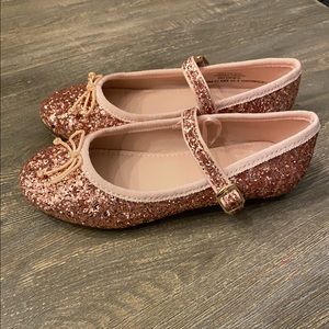 Crewcuts pink sparkle dress shoes - size 12